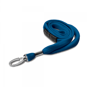 Light Blue Lanyards with Breakaway and Metal Lobster Clip - Pack of 100