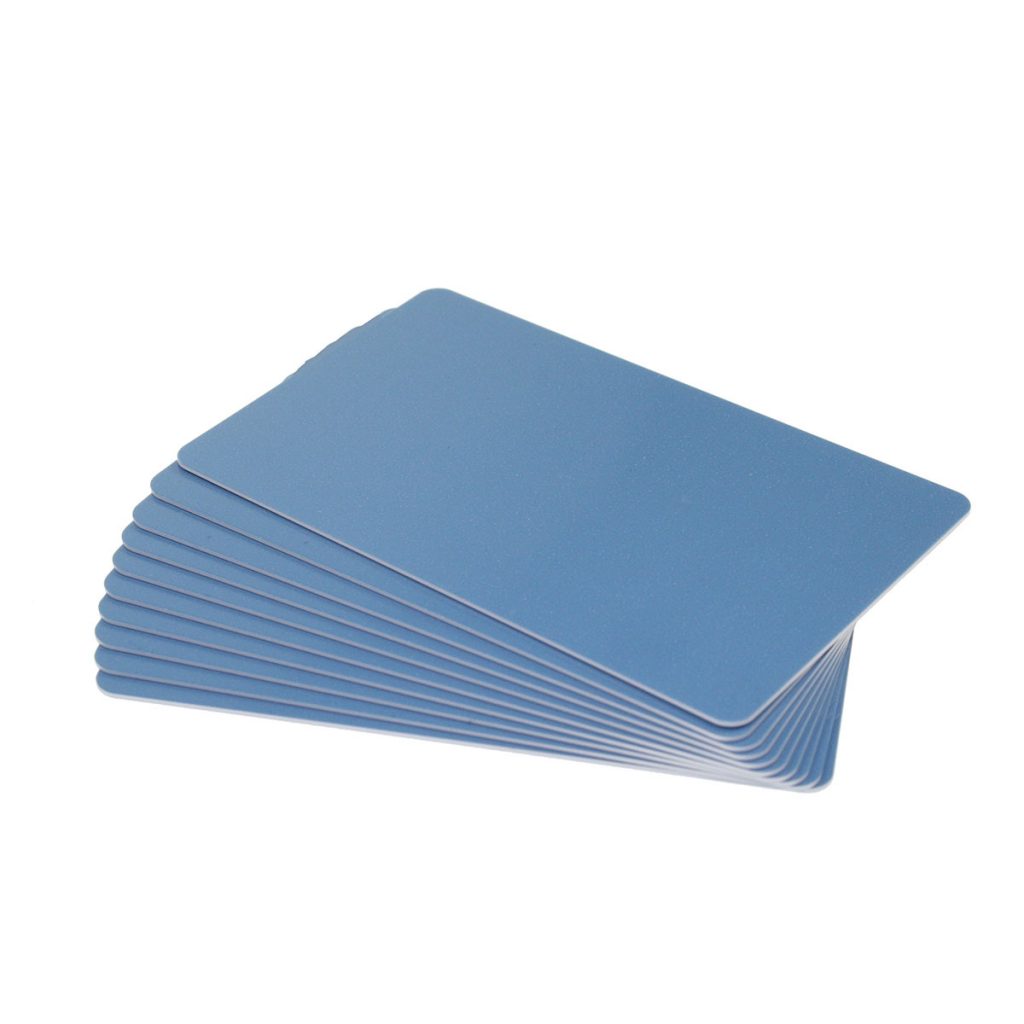 Light Blue Plastic Cards 100 Pack Modulus Card Printers