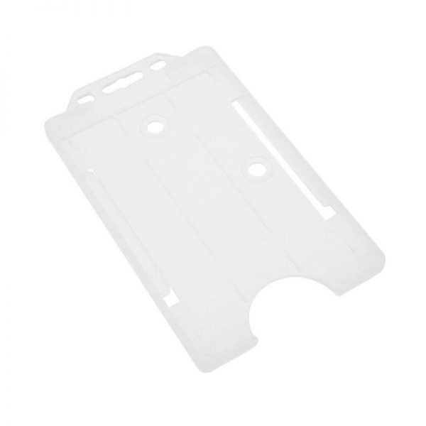 Clear Open Faced Biodegradable Card Holders - Portrait