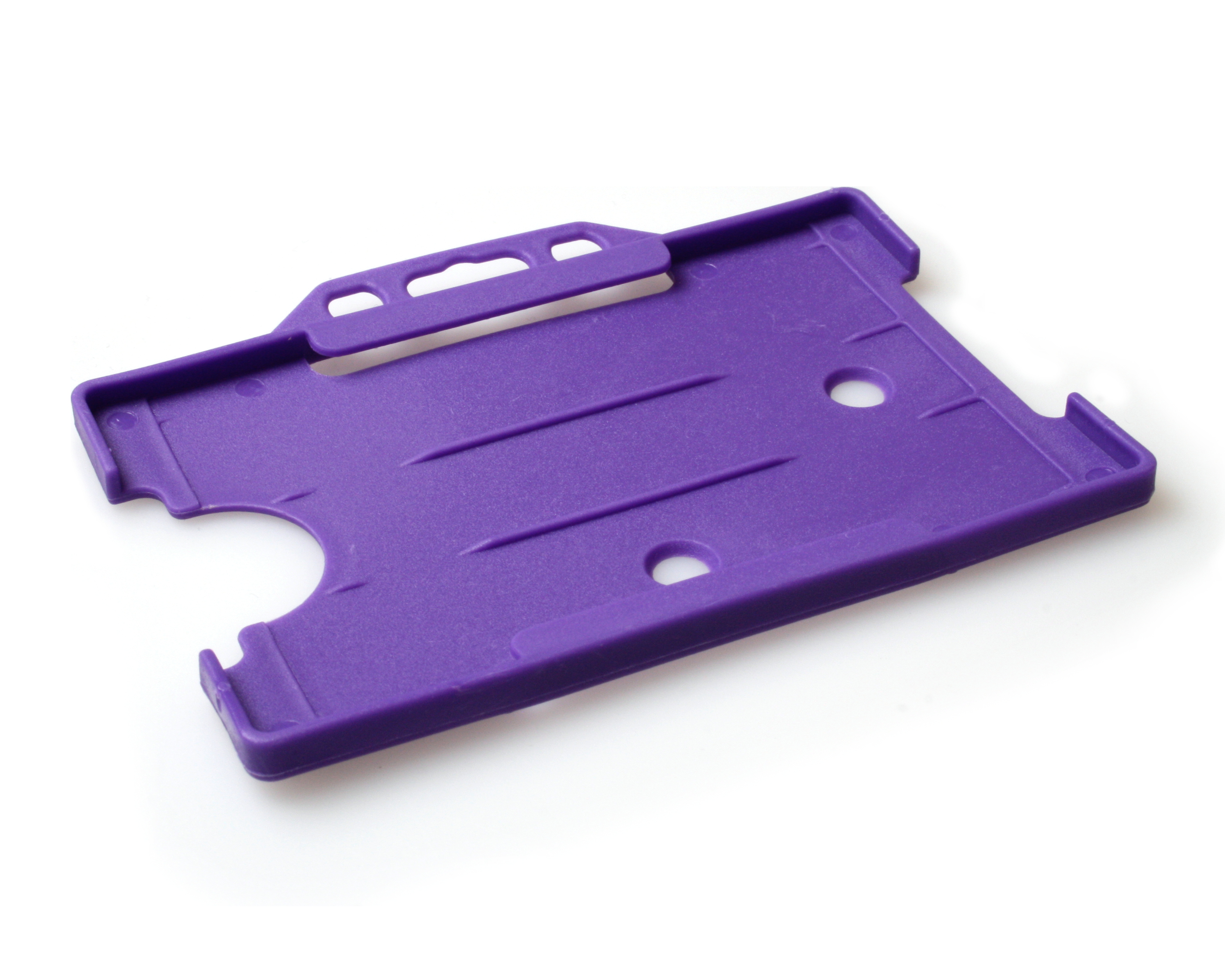 Purple Open Faced Rigid Card Holders Landscape Pack of 100 Modulus Card Printers