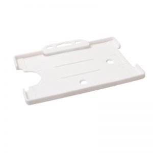 White Open Faced Biodegradable ID Card Holders - Landscape